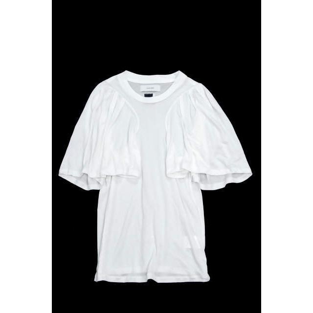 ファセッタズム FACETASM 17SS GATHERD TEE ギャザースリーブクルーネックTシャツ ZUK-1010-04 1 ホワイト 半袖 トップス | 