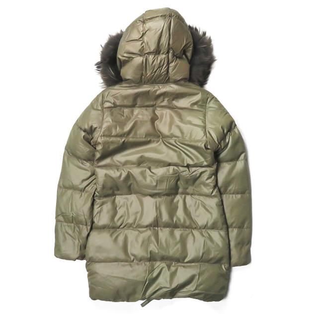 DUVETICA デュベティカ Kappa ラクーンファー ナイロンダウンコート D.037.00.MFG-1001R 40 カーキ フード アウター ☆☆lc22852 |  | 01