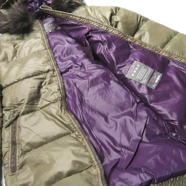 DUVETICA デュベティカ Kappa ラクーンファー ナイロンダウンコート D.037.00.MFG-1001R 40 カーキ フード アウター ☆☆lc22852 |  | 09