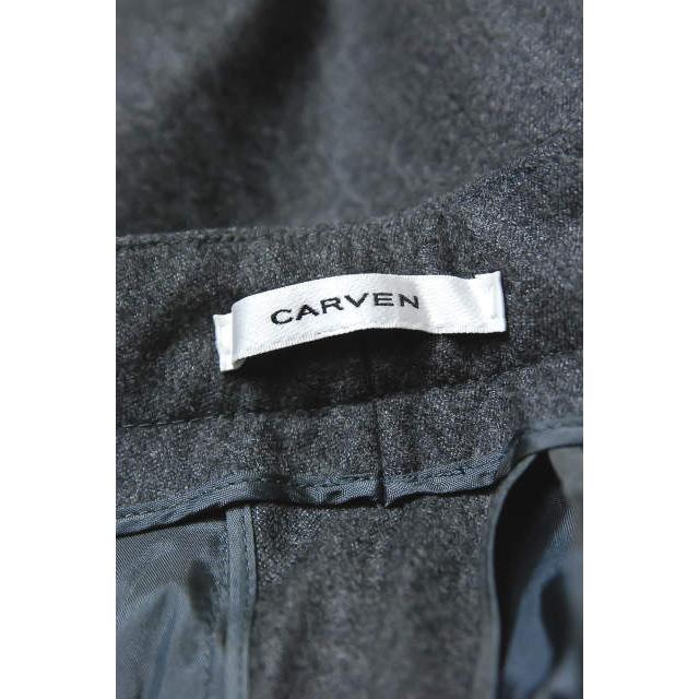 カルヴェン カルベン CARVEN フラノウール ノープリーツテーパードスラックス 390P23 38 グレー パンツ ボトムス |  | 02
