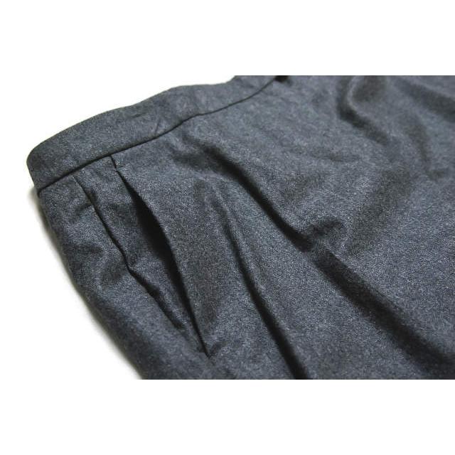 カルヴェン カルベン CARVEN フラノウール ノープリーツテーパードスラックス 390P23 38 グレー パンツ ボトムス |  | 04
