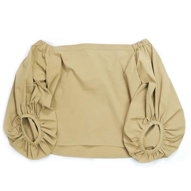 ELIN エリン 16SS 日本製 バルーンスリーブトップ 11601-11-1101 38 ベージュ シャツ ブラウス オフショルダー トップス lc23229 | 