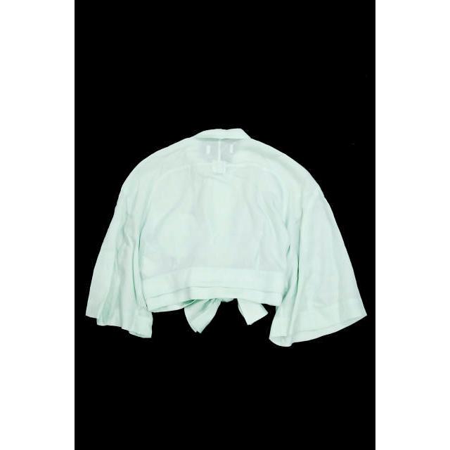 FACETASM ファセッタズム 日本製 タイフロントクロップドシャツ ZUK-3010-03 1 グリーン 長袖 テンセル ブラウス トップス lc23323 |  | 01