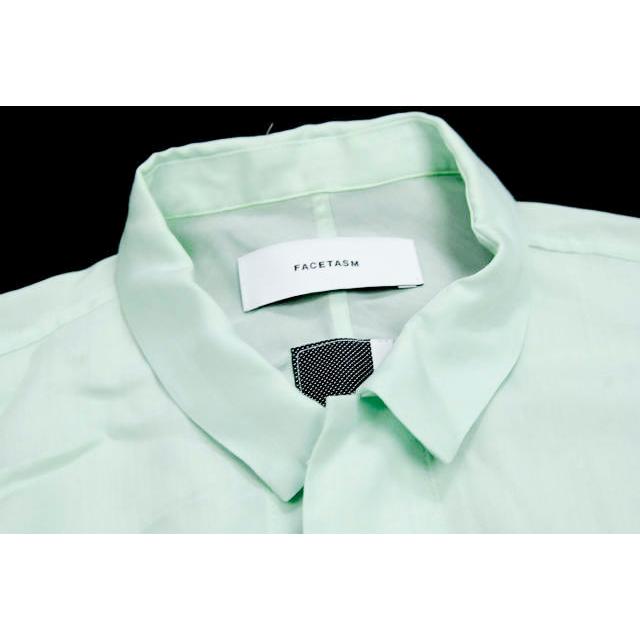 FACETASM ファセッタズム 日本製 タイフロントクロップドシャツ ZUK-3010-03 1 グリーン 長袖 テンセル ブラウス トップス lc23323 |  | 03