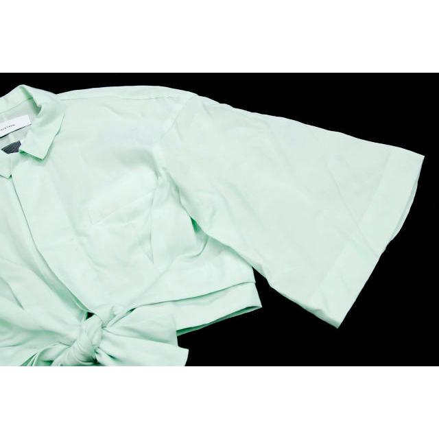 FACETASM ファセッタズム 日本製 タイフロントクロップドシャツ ZUK-3010-03 1 グリーン 長袖 テンセル ブラウス トップス lc23323 |  | 05