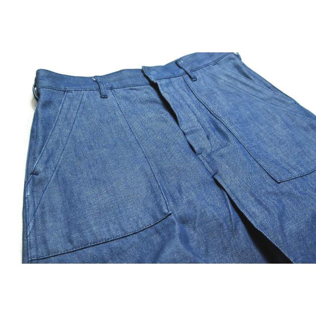 HYKE ハイク 日本製 14SS デニムベイカースカート 141-14007 1 ブルー 台形 フレア ボトムス lc23456 |  | 05