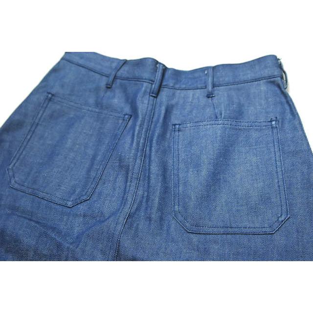 HYKE ハイク 日本製 14SS デニムベイカースカート 141-14007 1 ブルー 台形 フレア ボトムス lc23456 |  | 06