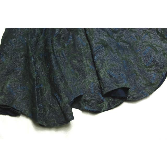 Julien David ジュリアンディビッド 3D Tropical Velvet skirt トロピカル柄 ベルベットイージースカート S ネイビー/グリーン lc24018 |  | 07
