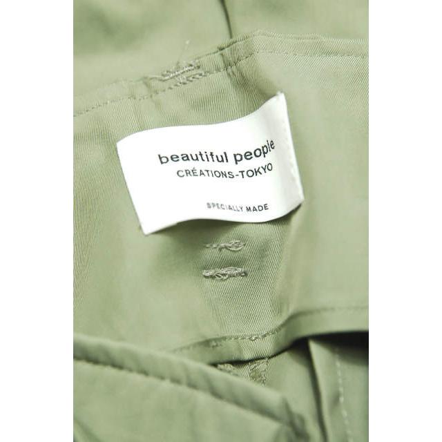 beautiful people ビューティフルピープル 18AW ヴィスコースギャバジンサイドタックパンツ 1845105002 36 オリーブ レーヨン lc25384 |  | 02