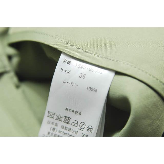 beautiful people ビューティフルピープル 18AW ヴィスコースギャバジンサイドタックパンツ 1845105002 36 オリーブ レーヨン lc25384 |  | 07