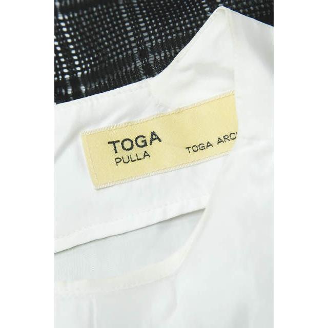 TOGA PULLA トーガ プルラ メッシュレイヤードノースリーブワンピース TP41-FH225 2 ホワイト/ブラック ドレス シースルー lc25512 |  | 02