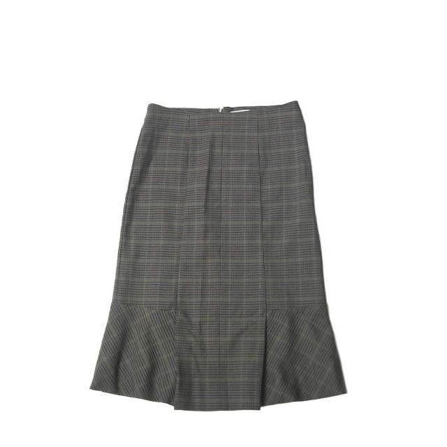 lot lamb ロットラム 17AW 日本製 チェックマーメイドスカート L173-5-016 36 ブラウン ウール ボトムス lc25567 | 