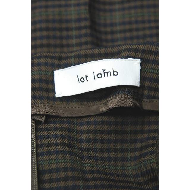 lot lamb ロットラム 17AW 日本製 チェックマーメイドスカート L173-5-016 36 ブラウン ウール ボトムス lc25567 |  | 02