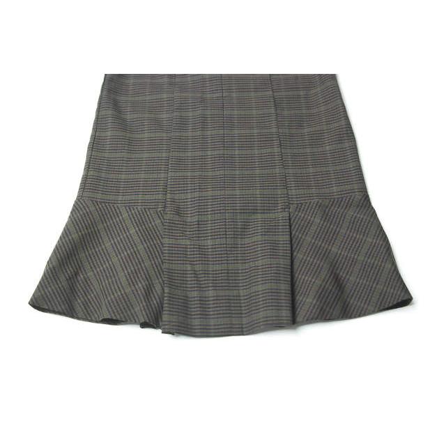 lot lamb ロットラム 17AW 日本製 チェックマーメイドスカート L173-5-016 36 ブラウン ウール ボトムス lc25567 |  | 04