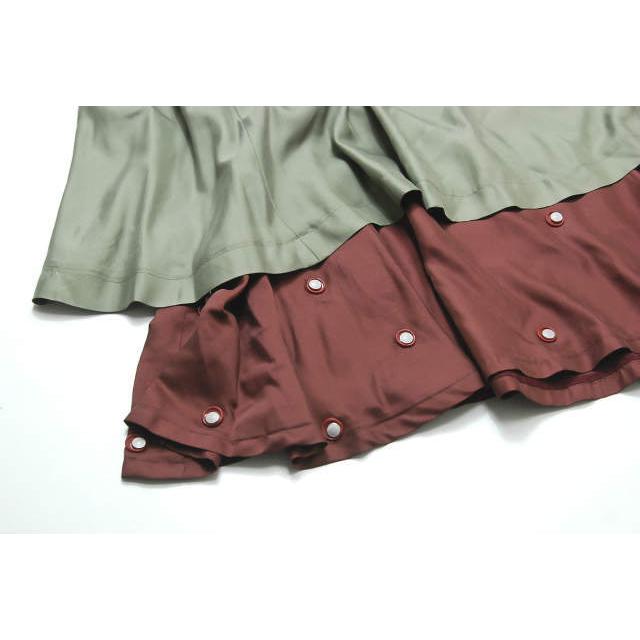 TOGA PULLA トーガ プルラ 18AW Polyester twill Tuck Skirt ポリエステルツイルタックスカート TP82-FG231 34 カーキ フレア lc25668 |  | 05