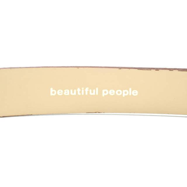 ビューティフルピープル beautiful people 17AW OBIJIME lizard belt 帯締めリザードベルト 1735511938 75 ダークブラウン レザー |  | 02