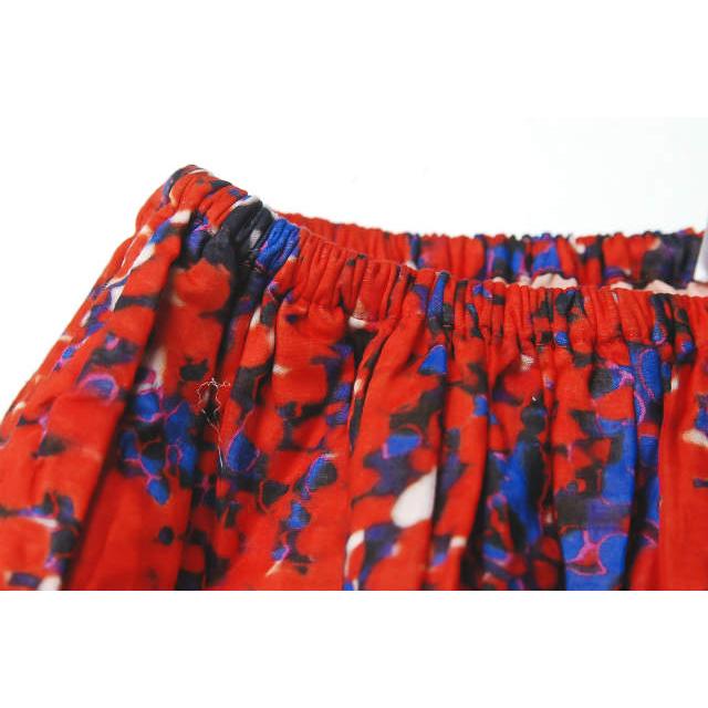 CARVEN カルヴェン カルベン オリジナルテキスタイルイージースカート 36 レッド/ネイビー 総柄 ペイント ボトムス lc25723 |  | 04