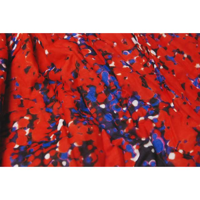 CARVEN カルヴェン カルベン オリジナルテキスタイルイージースカート 36 レッド/ネイビー 総柄 ペイント ボトムス lc25723 |  | 06