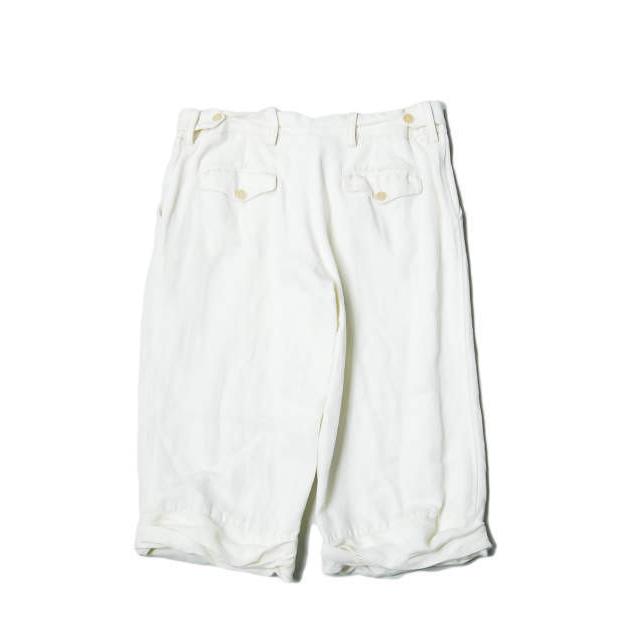 【中古】ディベロップメント development アメリカ製 リネンレーヨンクロップドパンツ 4 ホワイト ジップフライ ボトムス |  | 01