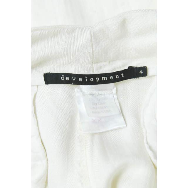 【中古】ディベロップメント development アメリカ製 リネンレーヨンクロップドパンツ 4 ホワイト ジップフライ ボトムス |  | 02
