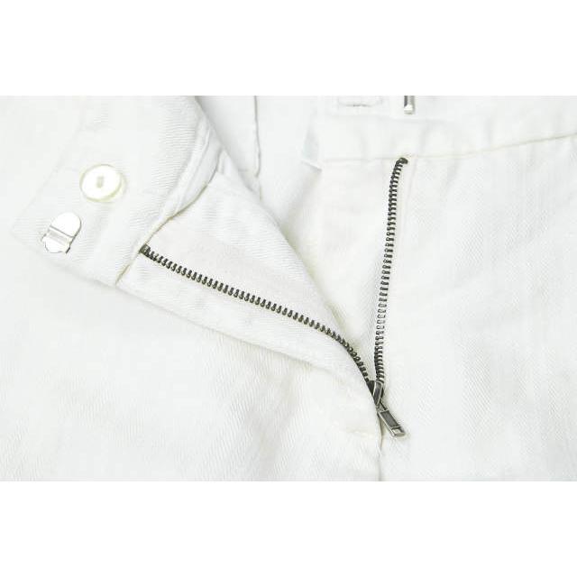 【中古】ディベロップメント development アメリカ製 リネンレーヨンクロップドパンツ 4 ホワイト ジップフライ ボトムス |  | 03