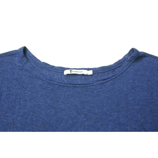 T by ALEXANDER WANG ティーバイアレクサンダーワン レーヨンボートネックワンピース S ネイビー 半袖 スリット トップス |  | 03