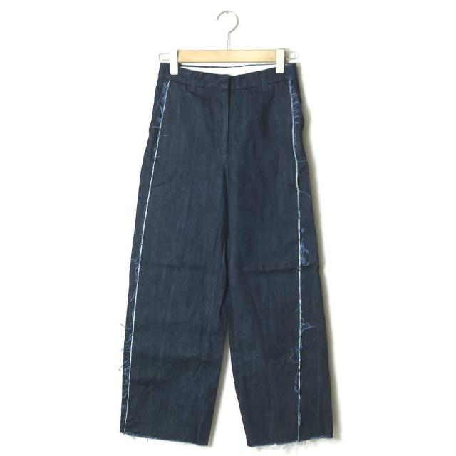 UNUSED アンユーズド 日本製 12oz Denim wide pants デニムワイドパンツ UW0492 00 インディゴ カットオフ ボトムス | 