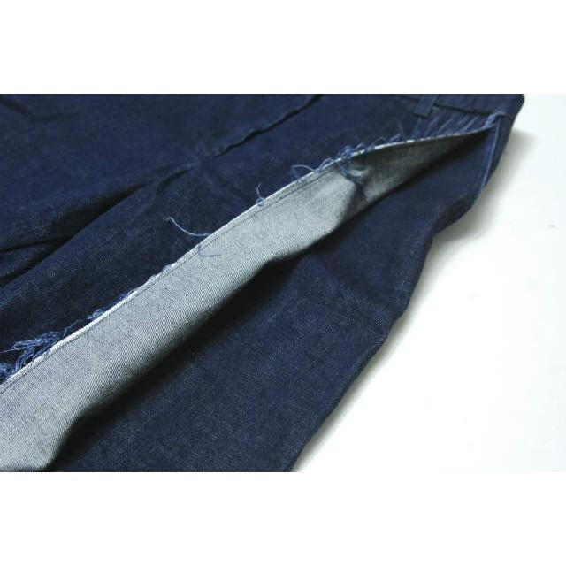 UNUSED アンユーズド 日本製 12oz Denim wide pants デニムワイドパンツ UW0492 00 インディゴ カットオフ ボトムス |  | 05