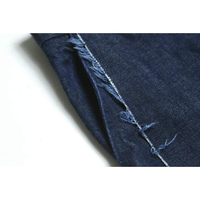 UNUSED アンユーズド 日本製 12oz Denim wide pants デニムワイドパンツ UW0492 00 インディゴ カットオフ ボトムス |  | 06