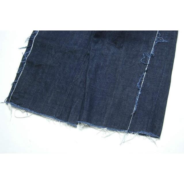 UNUSED アンユーズド 日本製 12oz Denim wide pants デニムワイドパンツ UW0492 00 インディゴ カットオフ ボトムス |  | 08