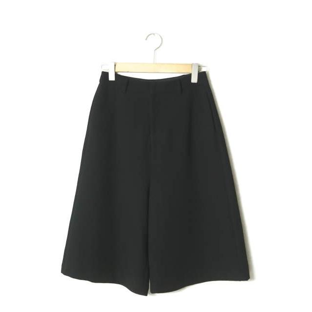 Ray BEAMS レイビームス Wクロスフレアキュロット 63-28-0003-690 1 ブラック ガウチョ パンツ ボトムス | 