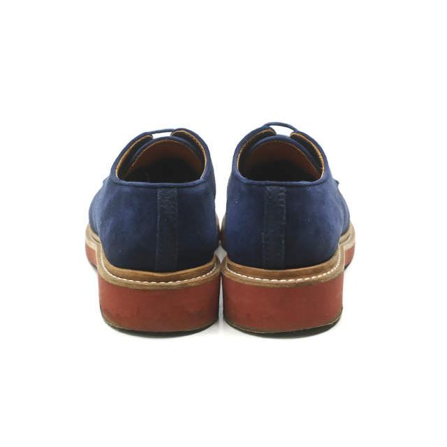 CELINE セリーヌ フランス製 スエードレースアップダービーシューズ 37.5(24.5cm) ネイビー ブリックソール シューズ ☆☆lc26477 |  | 02