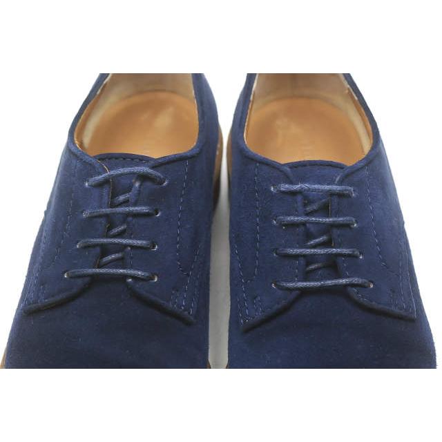CELINE セリーヌ フランス製 スエードレースアップダービーシューズ 37.5(24.5cm) ネイビー ブリックソール シューズ ☆☆lc26477 |  | 05
