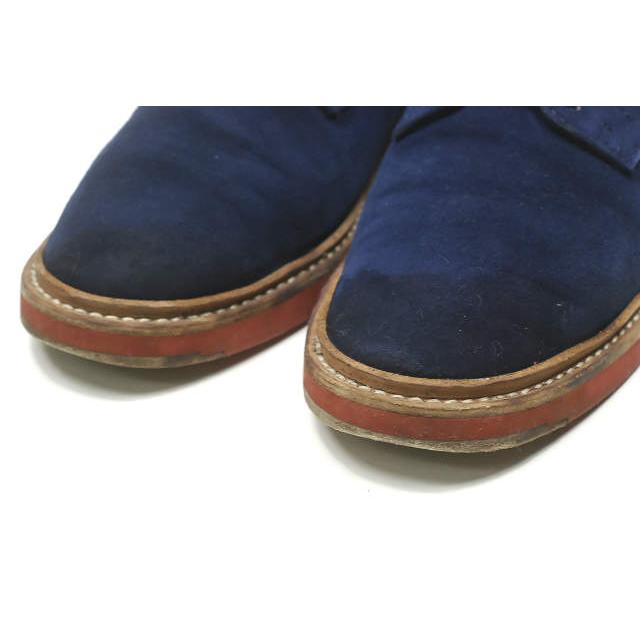 CELINE セリーヌ フランス製 スエードレースアップダービーシューズ 37.5(24.5cm) ネイビー ブリックソール シューズ ☆☆lc26477 |  | 06