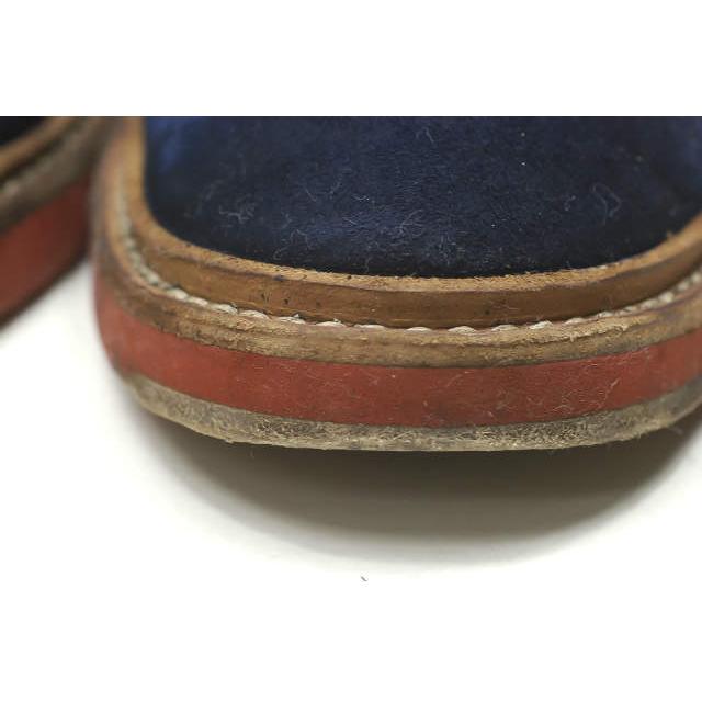 CELINE セリーヌ フランス製 スエードレースアップダービーシューズ 37.5(24.5cm) ネイビー ブリックソール シューズ ☆☆lc26477 |  | 08