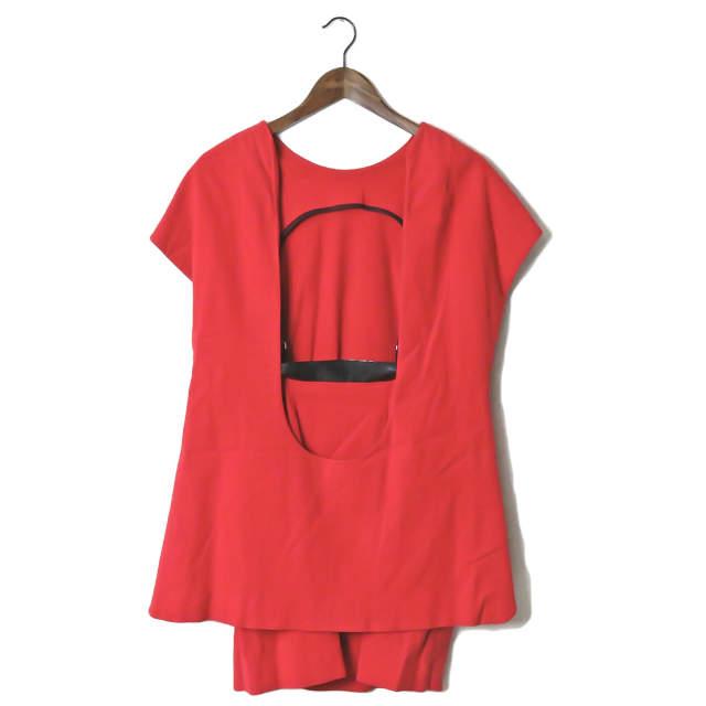 TOGA トーガ 日本製 サスペンダースカートレイヤードワンピース TA41-FH006 1 レッド ジョーゼット フレンチスリーブ トップス ☆☆lc26544 |  | 01