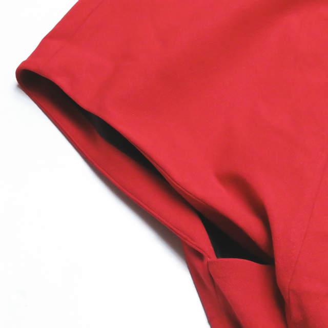 TOGA トーガ 日本製 サスペンダースカートレイヤードワンピース TA41-FH006 1 レッド ジョーゼット フレンチスリーブ トップス ☆☆lc26544 |  | 03