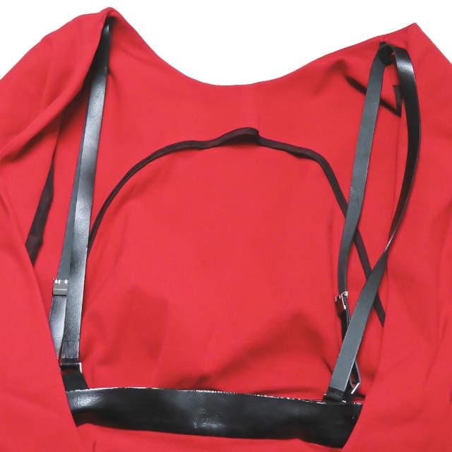 TOGA トーガ 日本製 サスペンダースカートレイヤードワンピース TA41-FH006 1 レッド ジョーゼット フレンチスリーブ トップス ☆☆lc26544 |  | 04