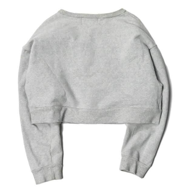 Stylenanda スタイルナンダ コットンクルーネックスウェット グレー トレーナー 長袖 ショート丈 トップス Lc Loopヤフーショッピング店 通販 Yahoo ショッピング
