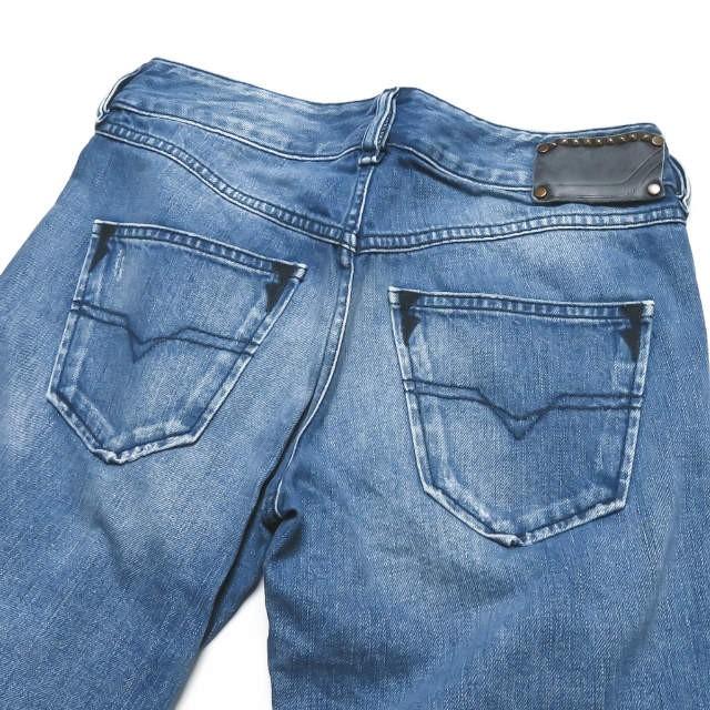 DIESEL ディーゼル VIXY ウォッシュ加工 フレアデニムパンツ 008LB 25 インディゴブルー ボタンフライ ボトムス |  | 06