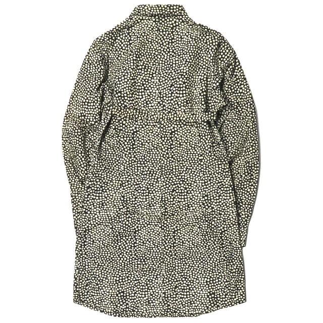 marimekko マリメッコ mika piirainen マルチドットシャツワンピース 34 ベージュ/ブラック 長袖 トップス |  | 01