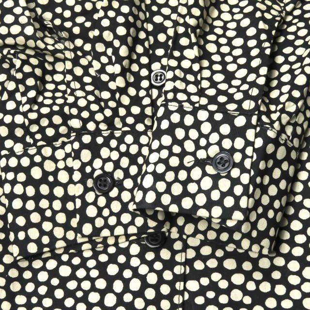 marimekko マリメッコ mika piirainen マルチドットシャツワンピース 34 ベージュ/ブラック 長袖 トップス |  | 04
