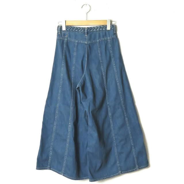 orslow オアスロウ 日本製 袴ワイドデニムパンツ 1 インディゴ クリース メッシュベルト ボトムス |  | 01