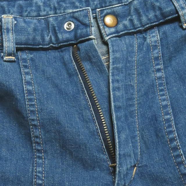 orslow オアスロウ 日本製 袴ワイドデニムパンツ 1 インディゴ クリース メッシュベルト ボトムス |  | 04