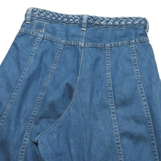 orslow オアスロウ 日本製 袴ワイドデニムパンツ 1 インディゴ クリース メッシュベルト ボトムス |  | 05