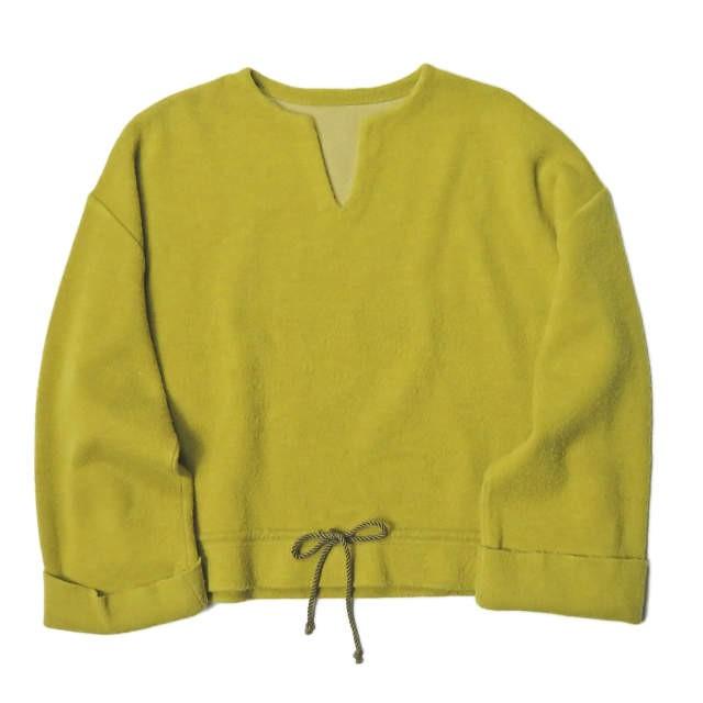 crepuscule クレプスキュール 16AW 日本製 コットンウールキーネックプルオーバー 1603-005 フリー グリーン 長袖 ニット | 