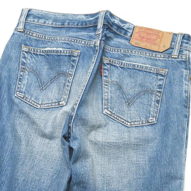 Levi's リーバイス アメリカ製 レギュラーフィット ストレートデニムパンツ W501-0130 W31 ブルー 5ポケット ボタンフライ |  | 05