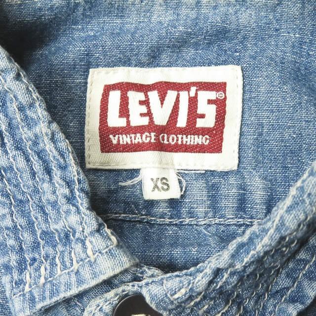LEVI'S VINTAGE CLOTHING リーバイスヴィンテージクロージング トルコ製 コットンリネンシャンブレーワークシャツ XS ブルー |  | 02