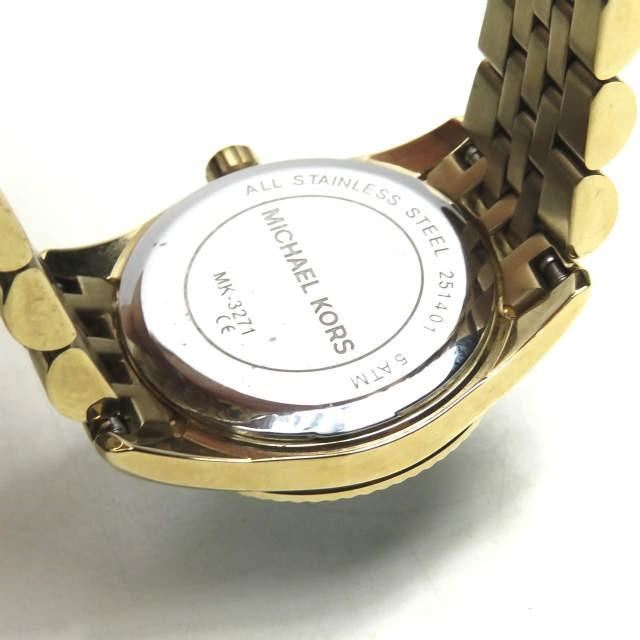 マイケルコース Michael Kors ミニレキシントン 腕時計 MK-3271 ゴールド ウォッチ ブルー |  | 02