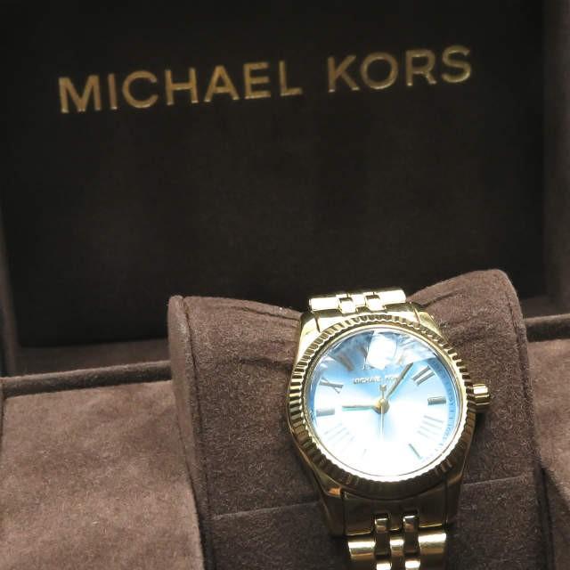 マイケルコース Michael Kors ミニレキシントン 腕時計 MK-3271 ゴールド ウォッチ ブルー |  | 06
